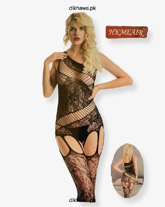 plus size women sexy lingerie bodysuitsHkmeair Khushi Print Sexy Net Bodystocking No 8027