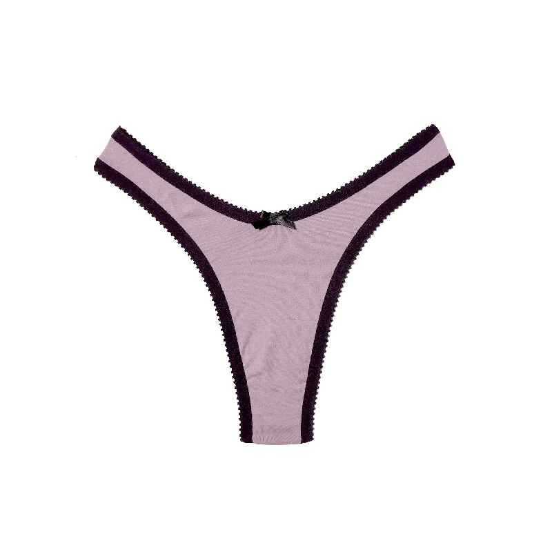 seamless breathable women thongs for a gentle and comfortable fitCheryl Thong Mauve Jersey