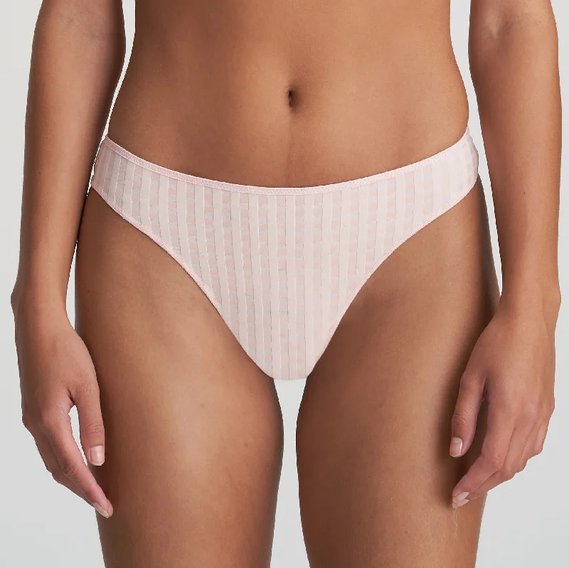 beaded women thongs for a glamorous and eye - catching lookMarie Jo Avero Thong in Pearly Pink