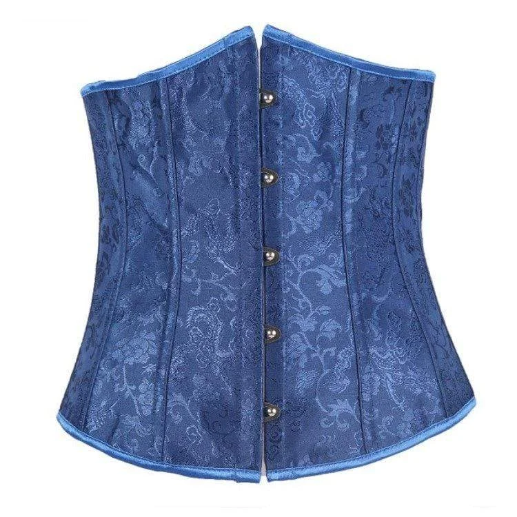 workout women bustiers and corsets supportWomen's Gothic Jacquard Underbust Corstes Blue