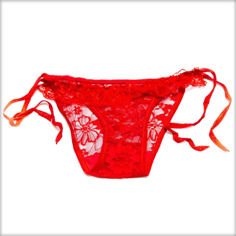 lace boyshort panties for women with a feminine lookBikini Style Red Net Panty