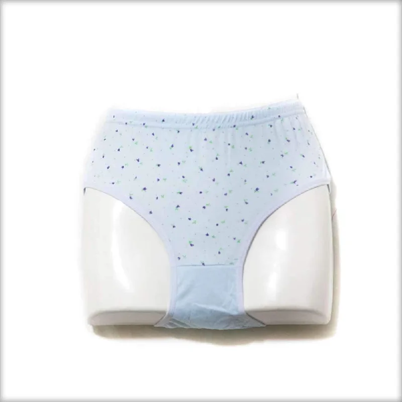 seamless women panties for a smooth look under clothesFlower Dotted Panty - Sky Blue