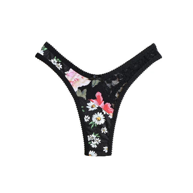 seamless quick - drying women thongs for water - based activitiesCheryl Thong Mystery Patchwork