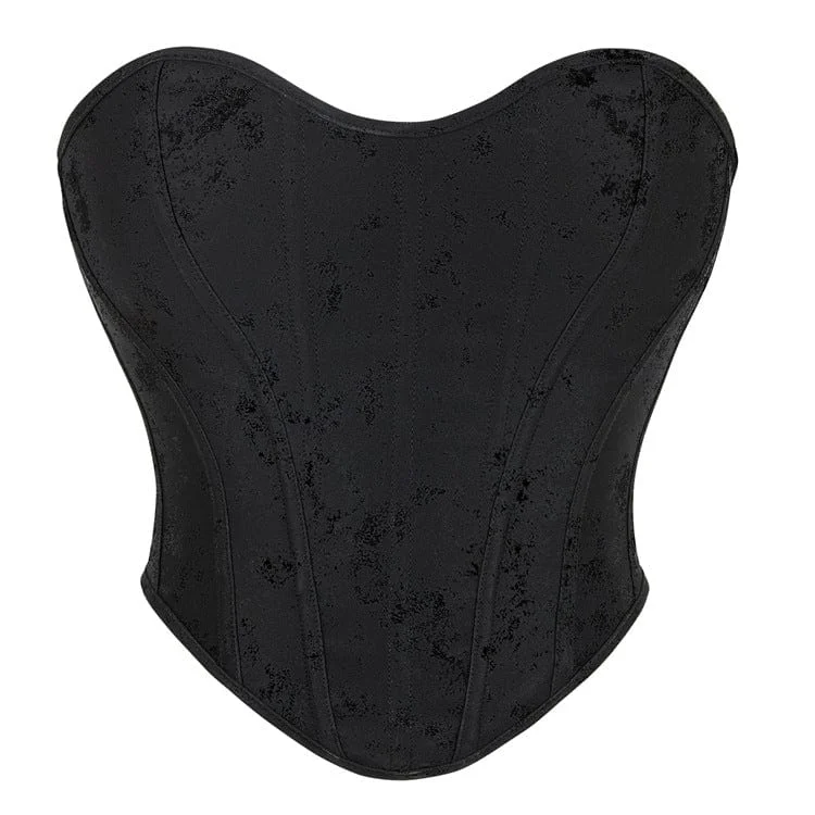 handcrafted women bustiers and corsetsWomen's Gothic Flannelette Zipper Overbust Corset