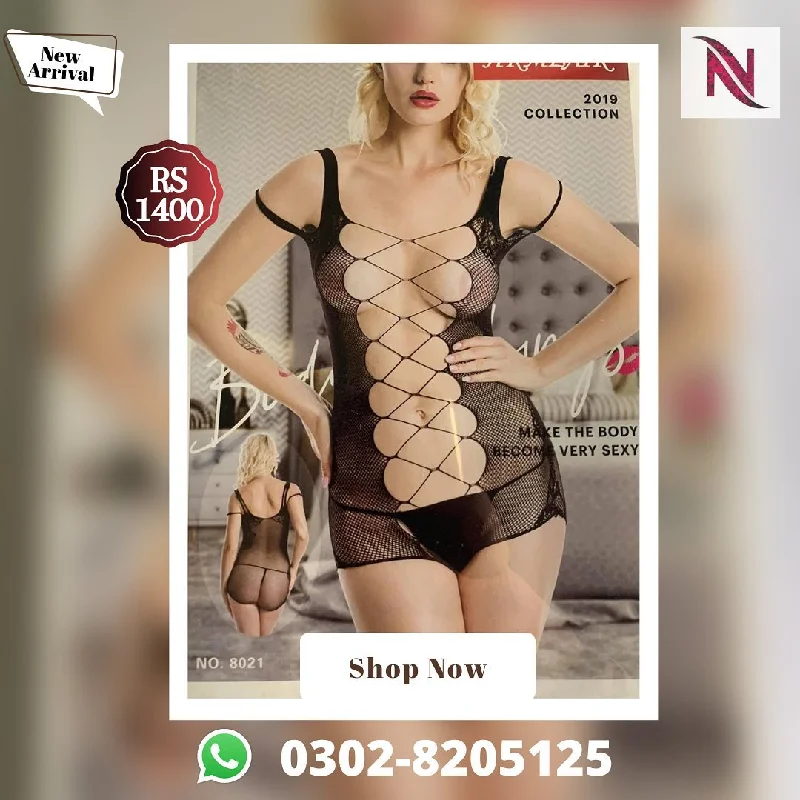 babydoll women sexy lingerie for romanceHkmeair Khushi Print Sexy Net Bodystocking No 8021