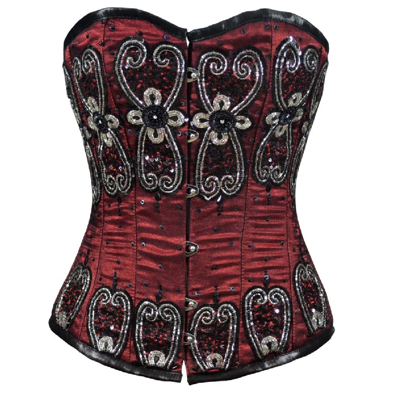 short women bustiers and corsetsLeslie Couture Authentic Steel Boned Overbust Corset