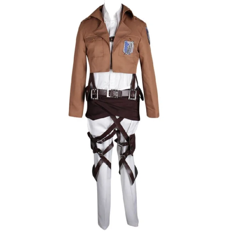 women cosplay costumes inspired by moviesAttack on Titan Shingeki no Kyojin Krista Lenz Recon Corps Cosplay Costume mp000851