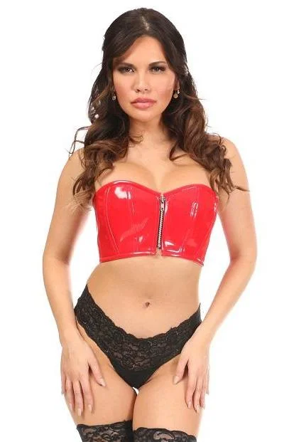 statement women bustiers and corsetsPlus Size Patent Bustier