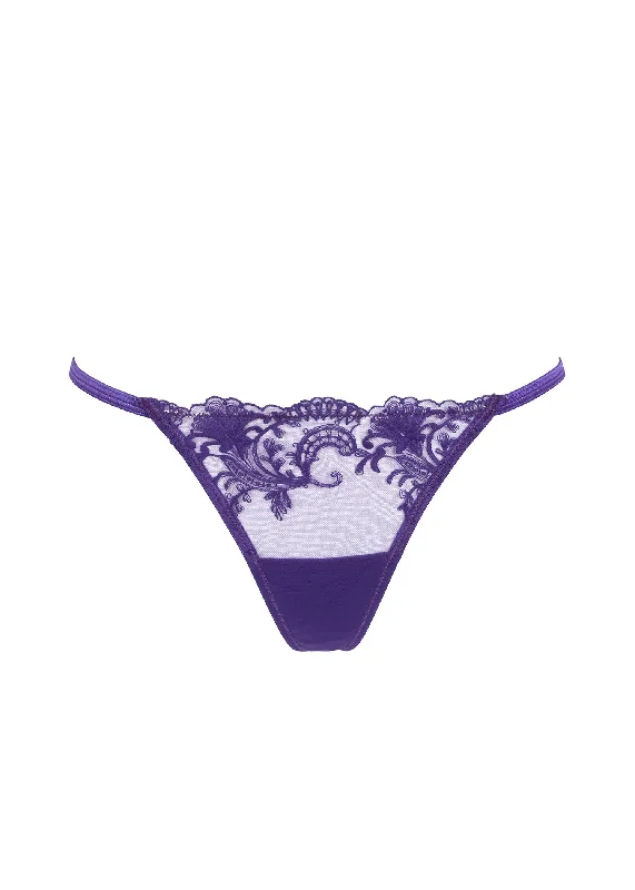 organic cotton women thongs for an eco - friendly choiceMarseille Thong (Heliotrope Purple)