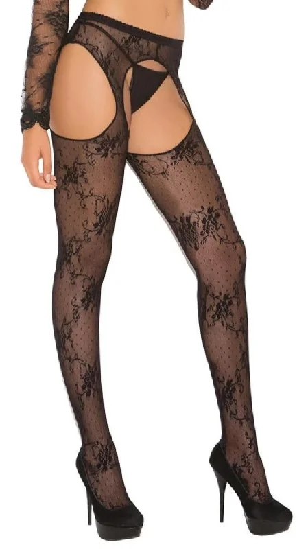 anti - odor panties for women with freshnessSexy Black Lace Suspender Pantyhose