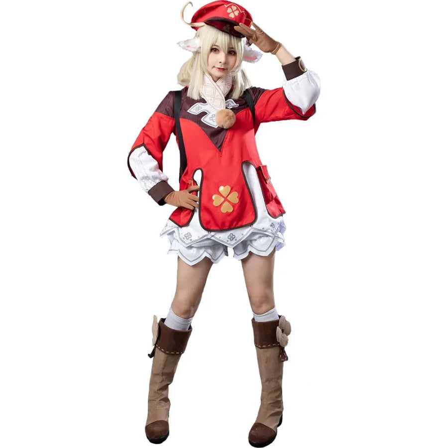 women naruto cosplay costumes character - specificGame Genshin Impact Klee Cosplay Costume C00044