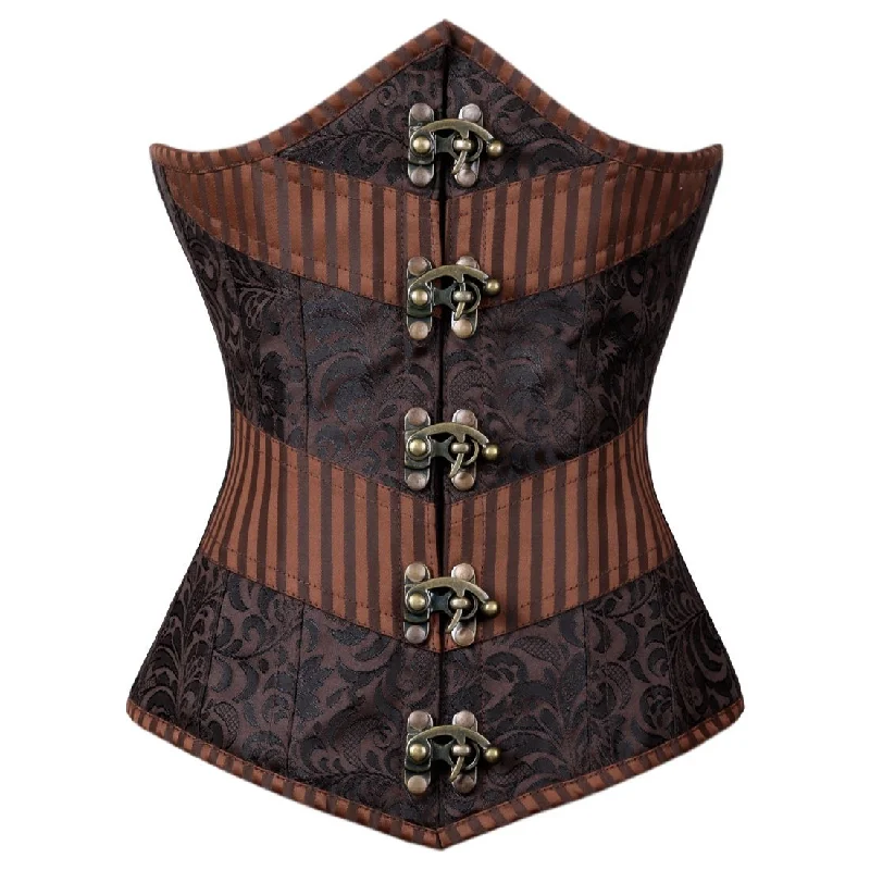 longline women bustiers and corsetsNarelle Steampunk Authentic Steel Boned Underbust Corset