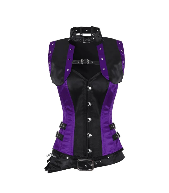 low - cut women bustiers and corsetsSatin Overbust Corset