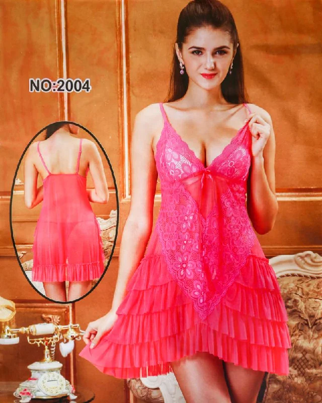 women sexy lingerie for special occasionsSexy Cotton Net Short Nighty For Women - 2004#