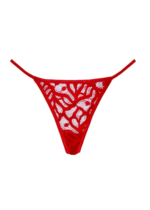 seamless odor - control women thongs for all - day confidenceRed Rubi Thong