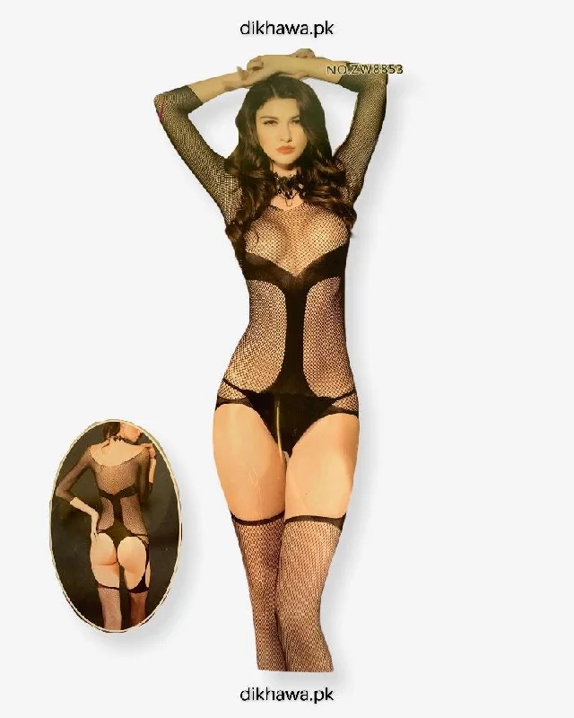 hand wash only women sexy lingerieCopy of Hkmeair Khushi Print Sexy Net Bodystocking No ZW8853