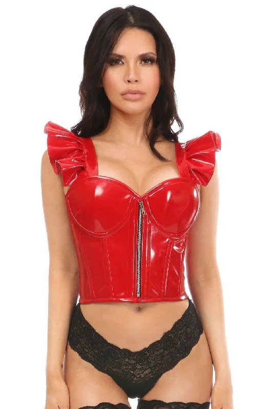 longline women bustiers and corsetsPlus Size Bustier with Ruffle Sleeves