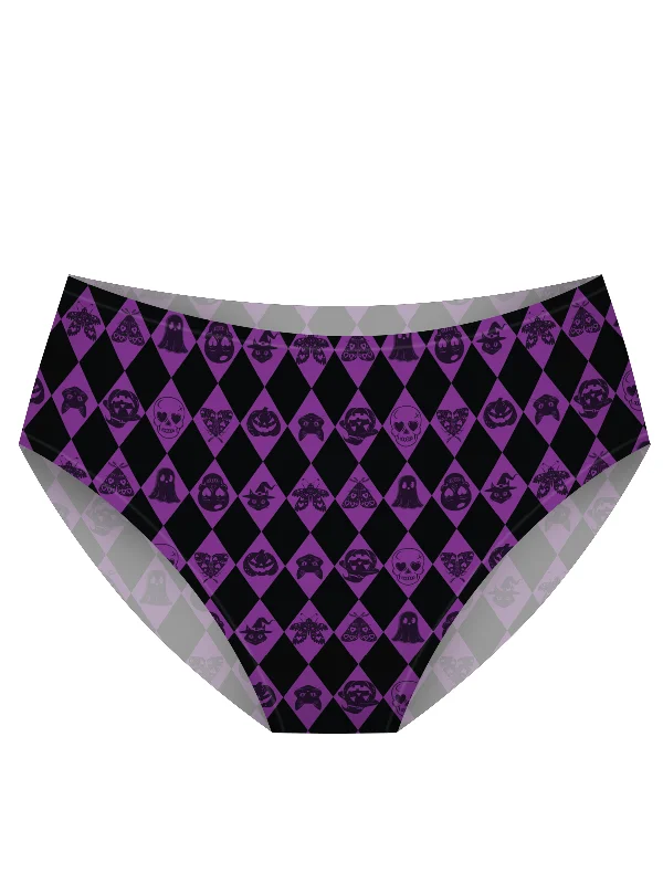 seamless maternity women briefs for a growing bellyAiraModal™ Purple Harlequin High-Rise Brief