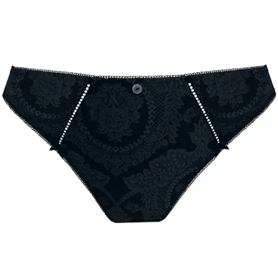 seamless push - up women thongs for a natural liftEmpreinte Lilly Rose Thong in Black