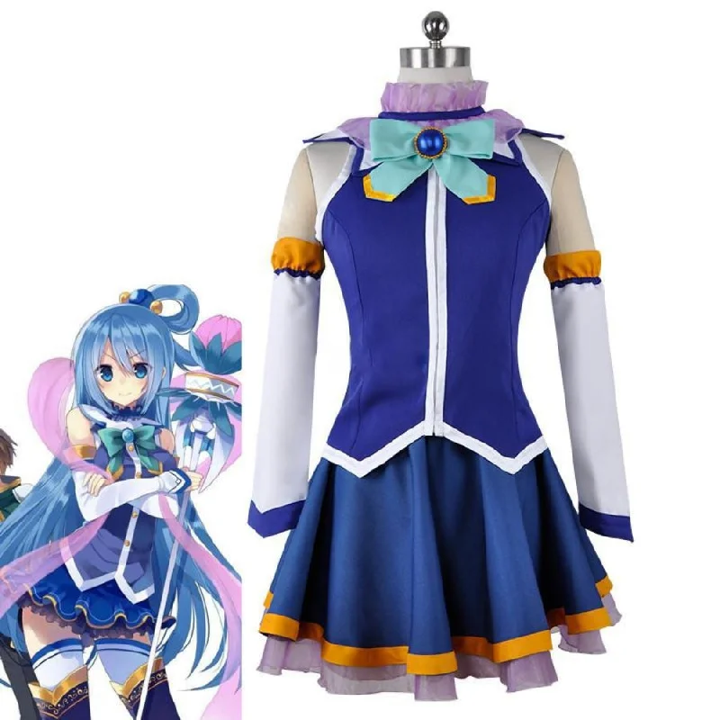 women cosplay costumes with prop - recommendationsKonoSuba God's Blessing on this Wonderful World Aqua Cosplay Costume mp005878