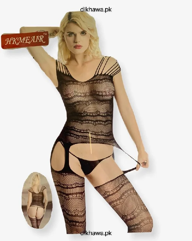 anniversary women sexy lingerie giftsHkmeair Khushi Print Sexy Net Bodystocking No 8009