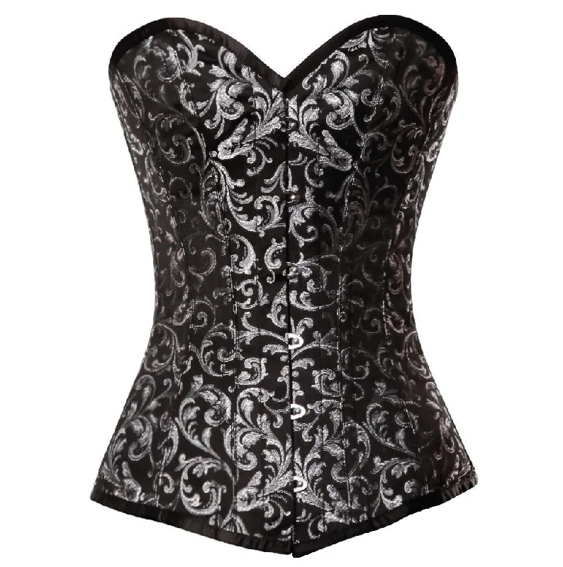 lace detailed women bustiers and corsetsVelika Longlined Overbust Corset