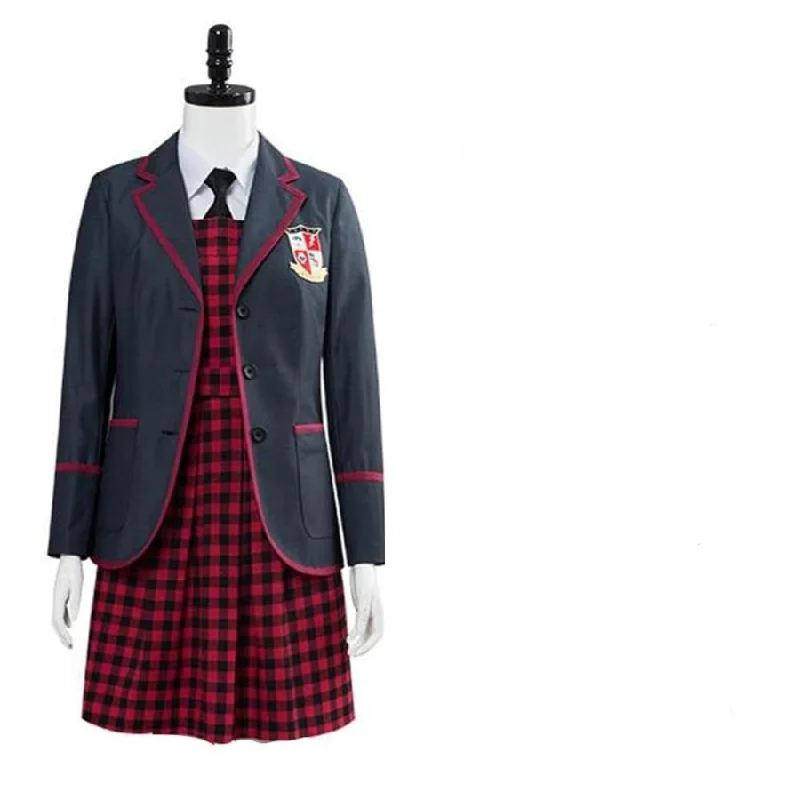 women school uniform cosplay costumesThe Umbrella Academy Vanya Allison Cosplay Costume Girls School Uniform