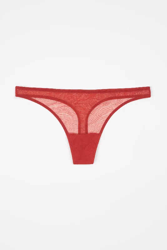 seamless microfiber women thongs for a smooth touchBare Minimal Thong | Crimson