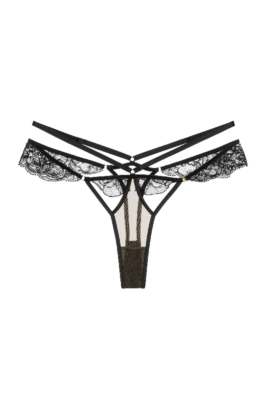 silk - lined women thongs for a touch of luxuryDua Thong Black