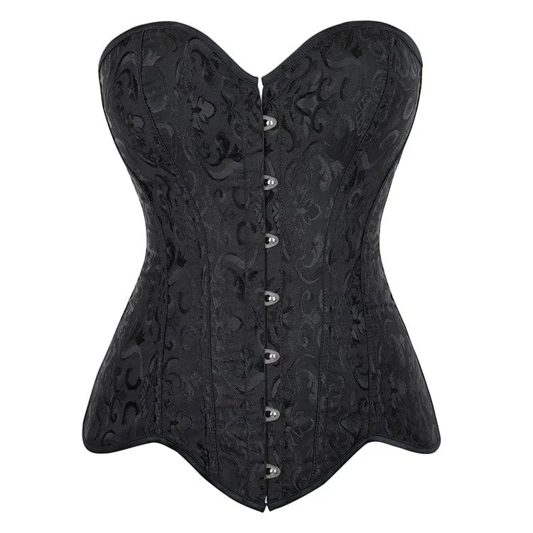 clubbing women bustiers and corsetsWomen's Gothic Irregular Floral Printed Overbust Corset