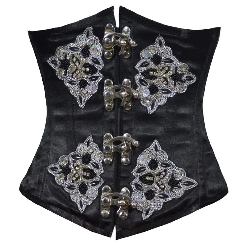 workout women bustiers and corsets supportThalia Satin Patch With C-Lock Underbust Corset