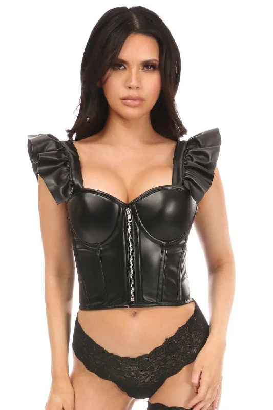 vintage women bustiers and corsets replicasBustier with Ruffle Sleeves