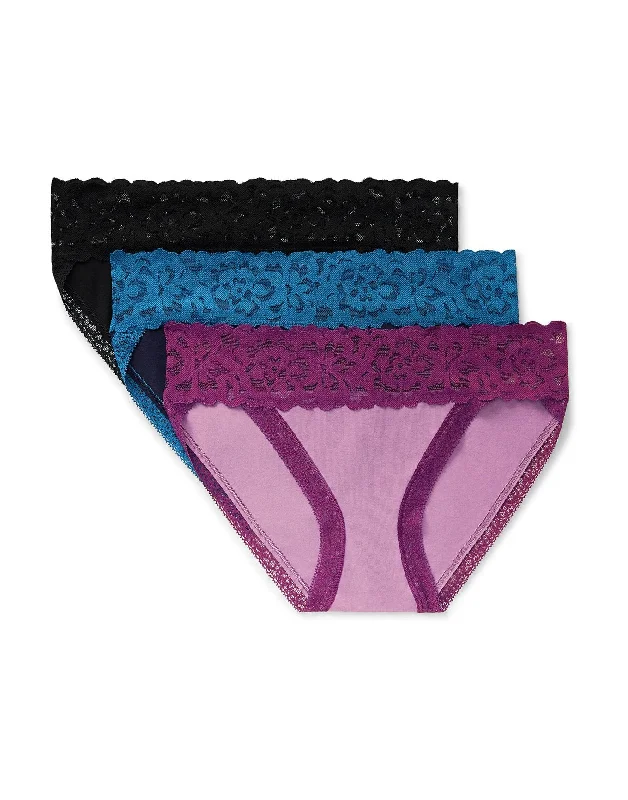 high waisted women bikini briefs for tummy controlJoanie Women's Plus-Size Bikini Bikini Panties (Pack Of 3)