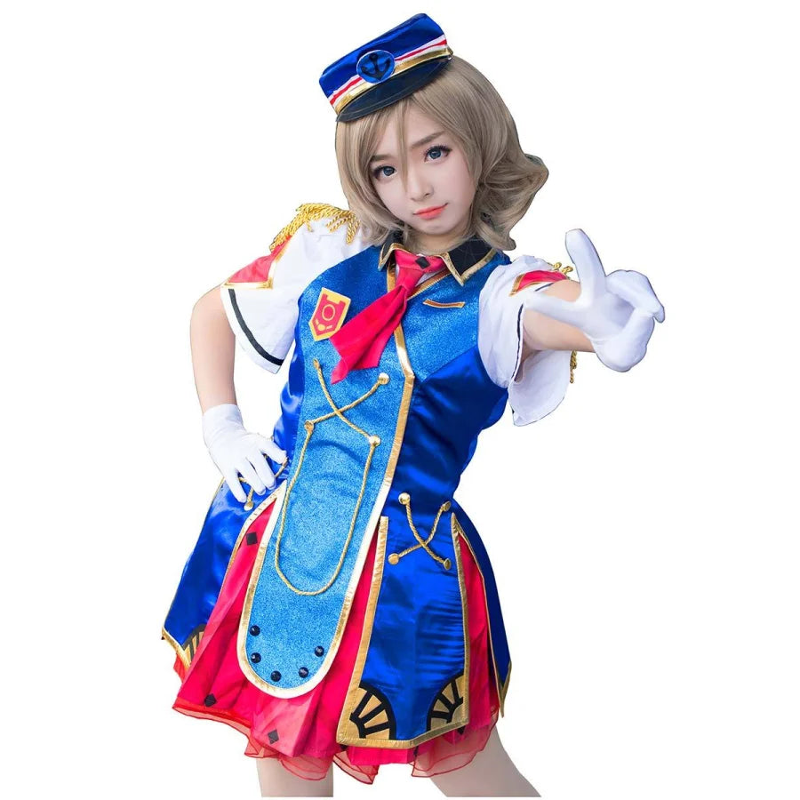 women budget - friendly cosplay costumesLoveLive!Sunshine!! Aqours HAPPY PARTY TRAIN Watanabe You Cosplay Costume mp005217