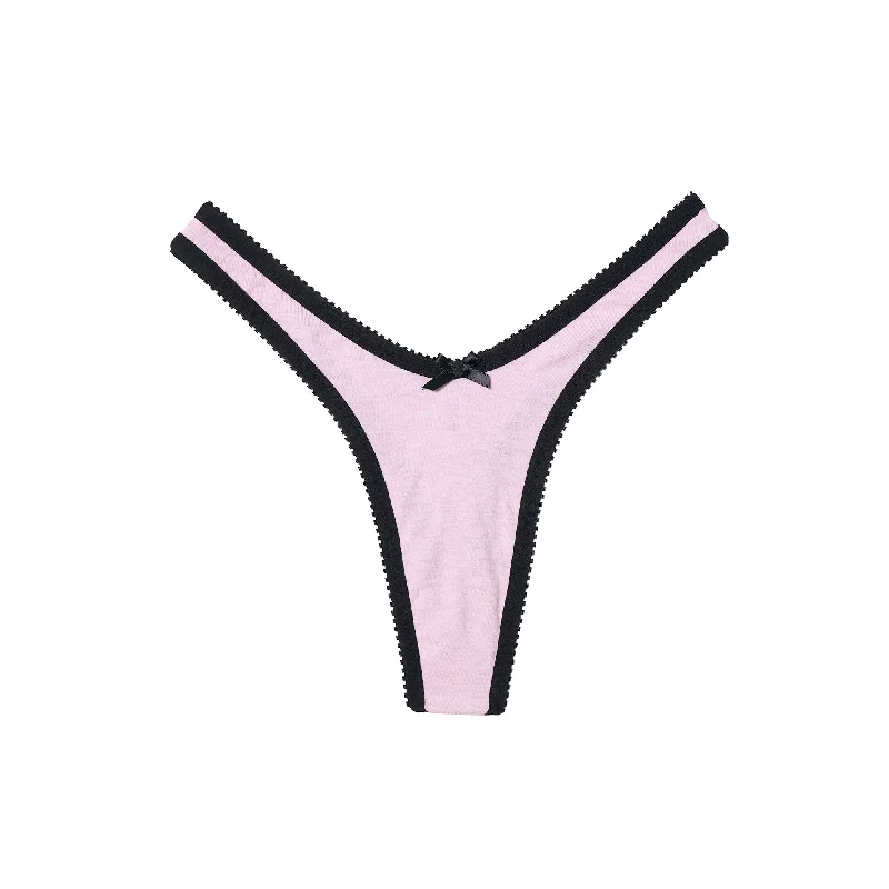 maternity women thongs for pregnant women's comfortCheryl Thong Pink Jersey