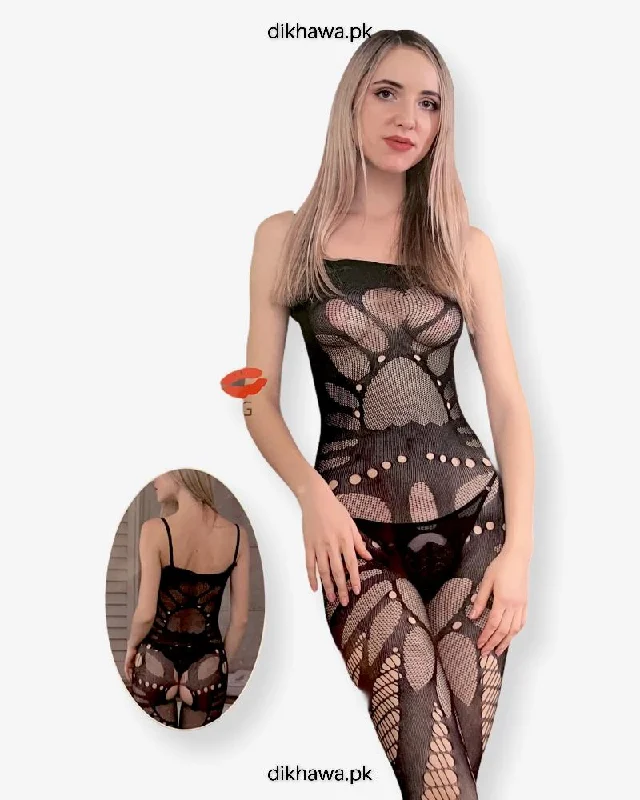 bondage inspired women sexy lingerieHkmeair Khushi Print Sexy Net Bodystocking No H8271