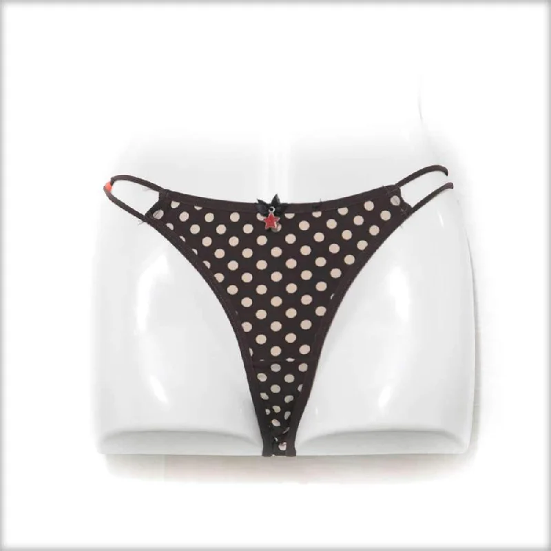 microfiber panties for women with softnessBrown & Fawn Polka Dotted Bikini Panty