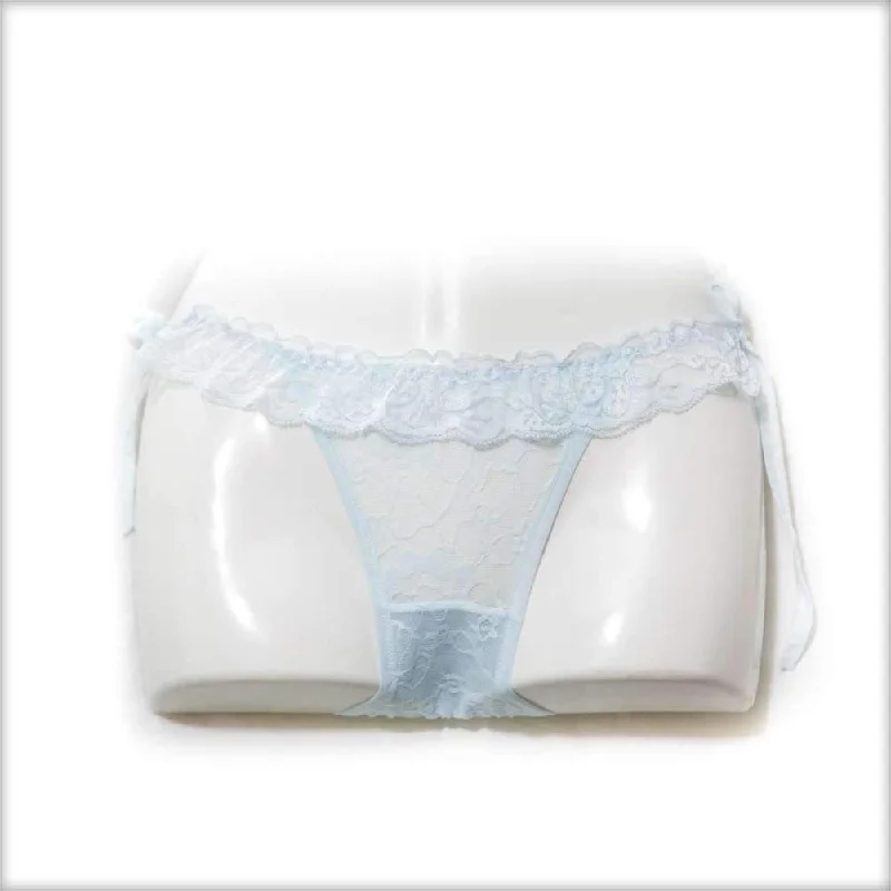 high cut panties for women to show off legsFancy Net Panty Light Blue