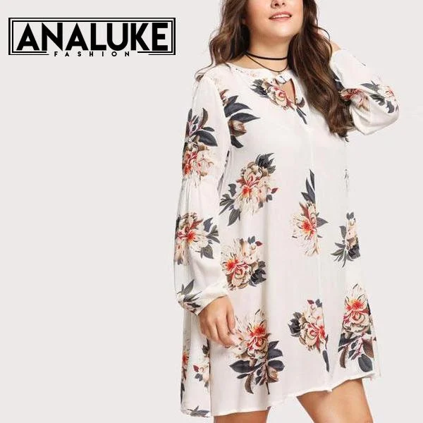 women sexy dresses with long sleeves for winterNew Floral Dress