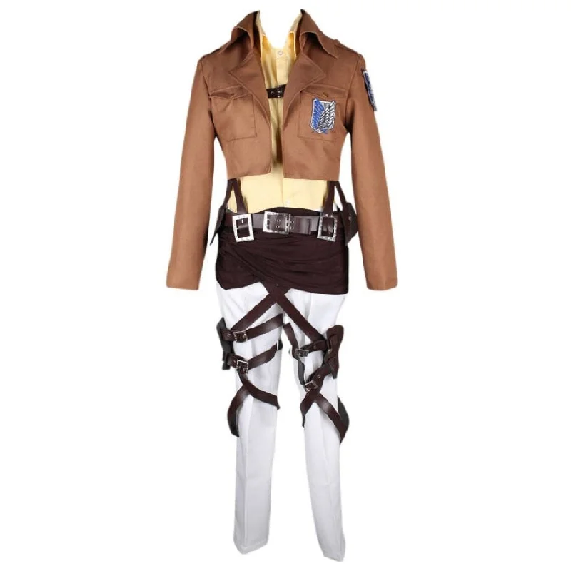 women cosplay costumes with detachable - partsAttack on Titan Shingeki no Kyojin Hanji Zoe Cosplay Costume mp000891