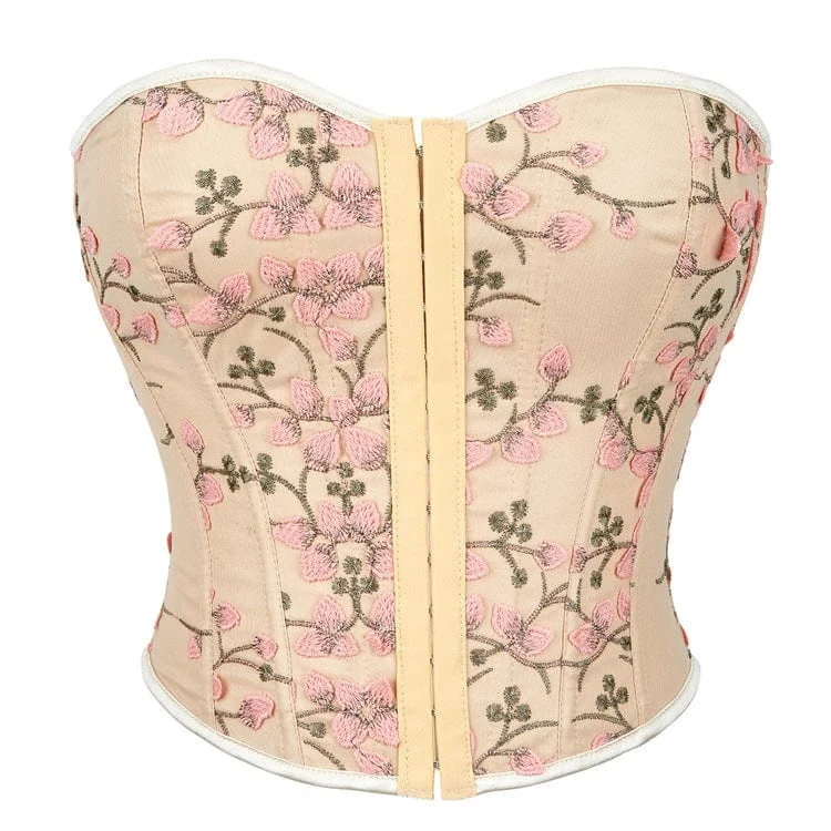 clubbing women bustiers and corsetsWomen's Gothic Floral Embroidered Overbust Corset