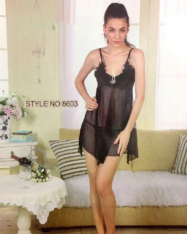 eco friendly women sexy lingerie optionsRomantic Sexy Short Net Nighty - Babydoll Bridal Sexy Nighty - 8603