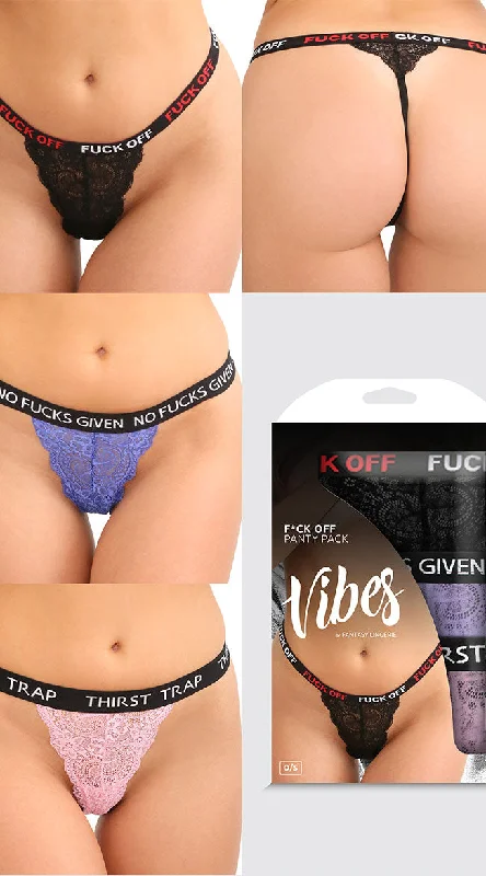 seamless wireless women thongs for a carefree fitEff It Panty 3-Pack