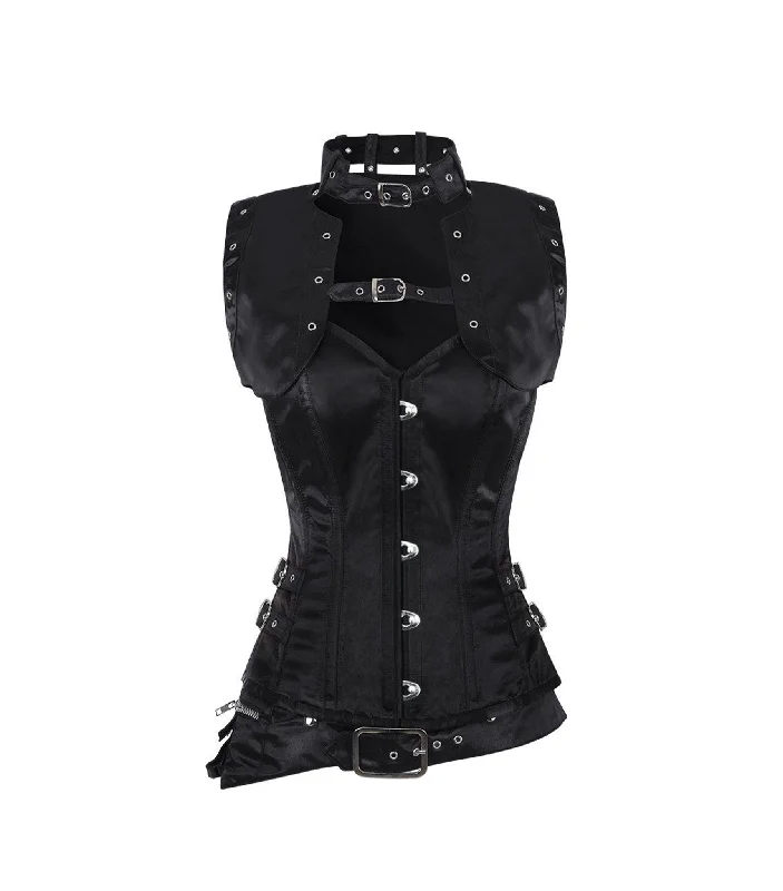 leather women bustiers and corsetsSatin Overbust Corset