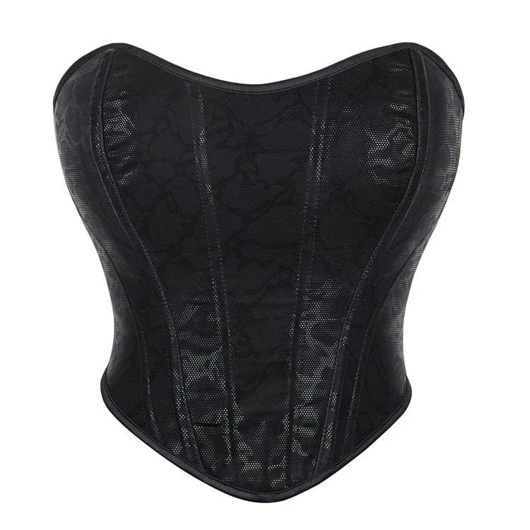 back lacing women bustiers and corsetsWomen's Gothic Mesh Splice Lace-up Overbust Corset