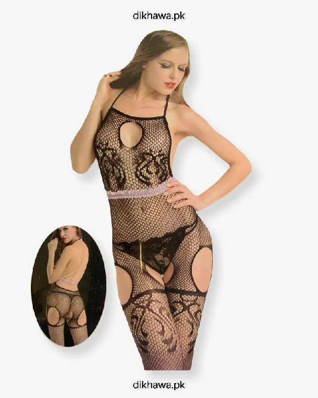 mesh women sexy lingerie patternsHkmeair Khushi Print Sexy Net Bodystocking No 8908