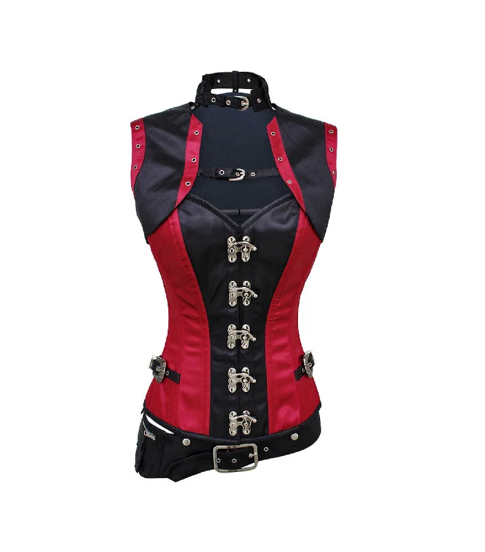 rhinestone embellished women bustiers and corsetsSatin Overbust Corset