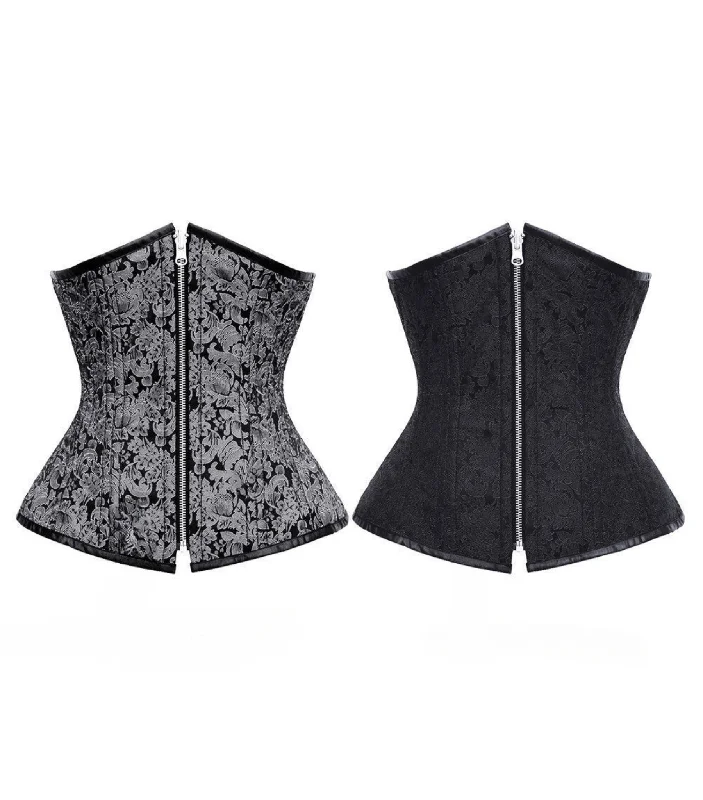 short women bustiers and corsetsGerard Authentic Steel Boned Reversible Waist Training Underbust Corset