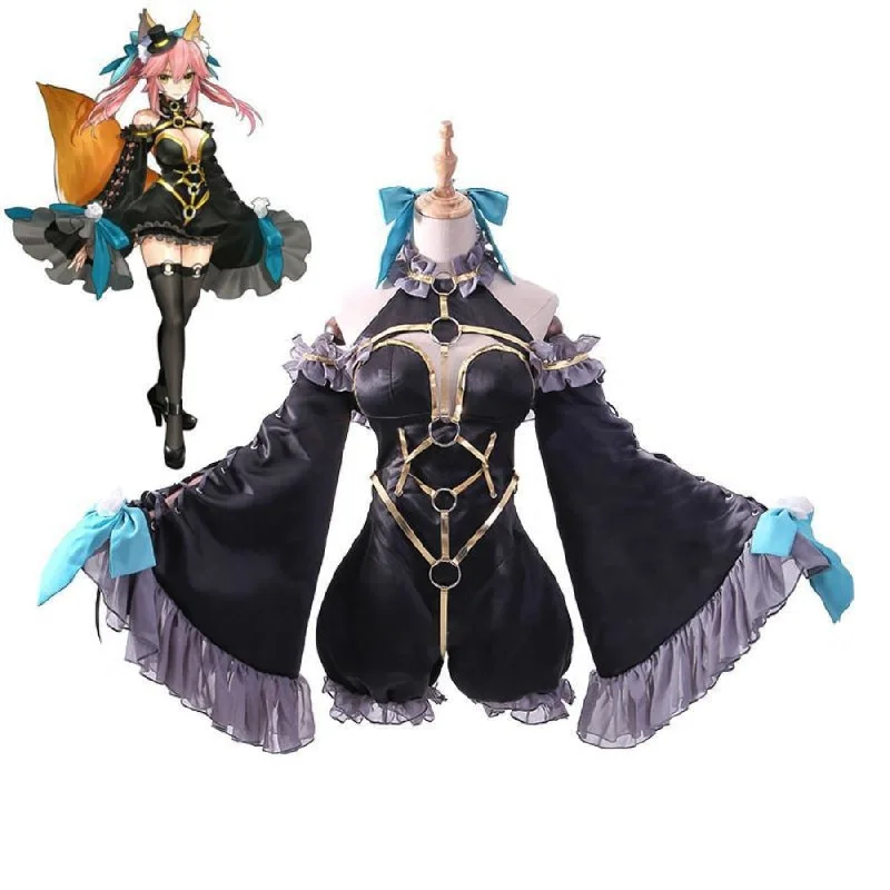 women cosplay costumes for cosplay contestsFate EXTRA Black Magician Tamamo no Mae Uniform Outfit Anime Cosplay Costumes