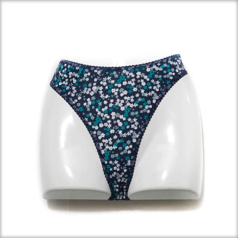 lace hipster panties for women with a trendy styleBlue Printed Panty